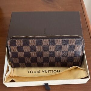 Louis Vuitton Checkered Brown and Black Wallet